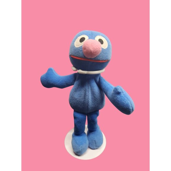 Vintage 1997 Tyco Sesame Street Grover Plush Toy 9" Surface Washable Polyester - Picture 1 of 7